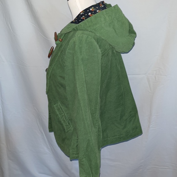 Anthropologie Elevenses Corduroy Toggle Hooded Jacket - Picture 3 of 6